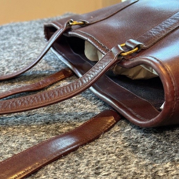 70s Vintage Coach Burgundy Tote Bag (Made in Original NYC Factory) - Picture 3 of 16